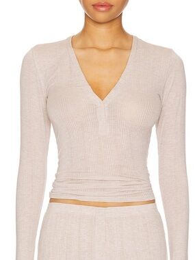 Negative Underwear Whipped Henley Shirt Sand Size XS